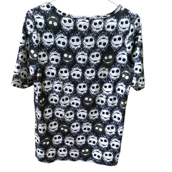 Lularoe Disney Nightmare Before Christmas Jack Skellington Irma Top - Picture 4 of 9